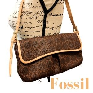 Fossil Shoulder Handbag Small Brown/Tan